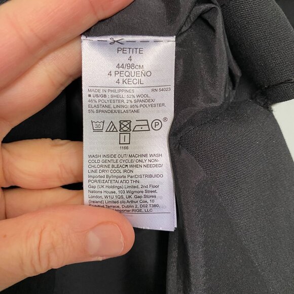 Banana Republic Petite Black Pencil Skirt – Size 4P - Picture 5 of 6